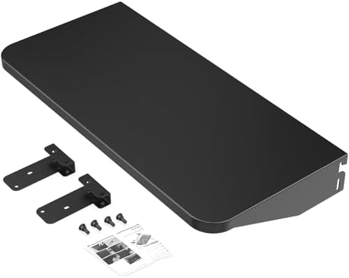 QuliMetal for Traeger Grills BAC362 Folding Front Shelf– Steel Grill Accessory for Pro 22, Pro 575, Ironwood 650, Century 22 Pellet Grills, Ideal for Food Prep and Storage, 25'' X 12''