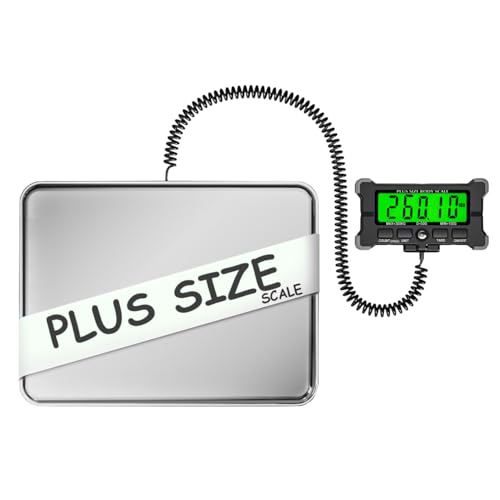 Urby Extra Wide Scale for Body Weight, Talla Extra Balanzas para Pesar Personas, Plus Size Scale with Easy to Read External Display. Gift for Seniors, Plus Size Person. 300kg/660lb Capacity.