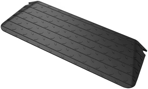 BESEA 3" Rise Rubber Threshold Ramp Wheelchair Ramp for Home Doorways 3.05 Feet Long 2200lbs Load Capacity Power Scooter Ramp