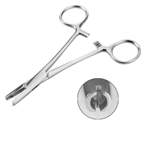 3mm Piercing Ball Removal Install Tool,Stainless Steel Dermal Anchor Forceps for Dermal Tops Unscrew or Screw Ball Pliers for Nose Septum Earrings Lip Stud Ring