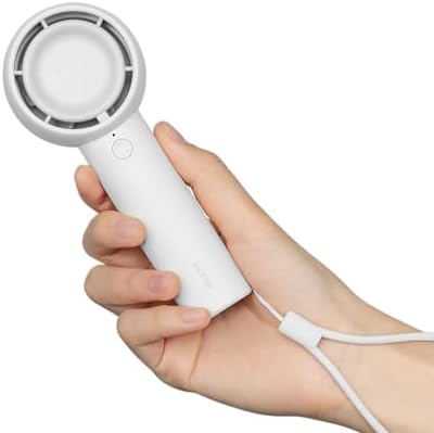 JISULIFE Mini Portable Fan-Bladeless Safe Design, Powerful Turbo Handheld Fan with 5 Speeds, 16Hrs Max Cooling Time，USB Rechargeable, Small Pocket for Travel/Lash, Gifts For Girls/Women