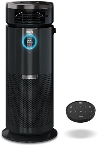 Shark R-HC501 3-in-1 Max 1000 Sq.Ft with NanoSeal HEPA, Cleansense IQ, Odor Lock Heater & Fan Air Purifier, Charcoal Grey - Certified Refurbished