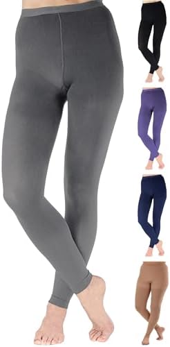 Extra Wide Compression Leggings for Women 20-30mmHg - Opaque Footless Compression Tights for Varicose Veins Circulation, Blood Clots, Lymphedema - Gray, 3X-Large - A717GR6