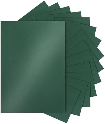 28 Sheets Christmas Green Shimmer Cardstock 8.5 x 11 Craft Paper, 92lb Premium Paper Card Stock for DIY Cards Making, Anniversaries, Wedding Invitations, Greeting Cards