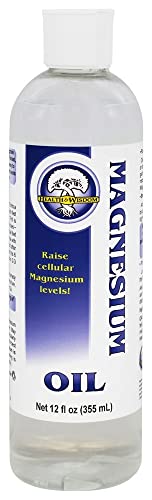 Health and Wisdom Pure Magnesium Oil 12oz | Topical Spray, Lotion and Rub | Bath Additive | Natural Properties of Magnesium | Soothe Muscles and Joints