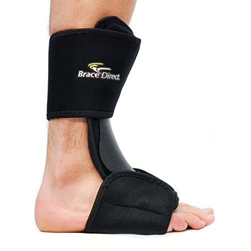 Brace Direct Dorsal Night Splint – Adjustable Sleeping Brace for Plantar Fasciitis, Achilles Tendonitis & Drop Foot, Heel & Arch Pain Relief, Size L-XL (US Shoe Men 8.5-14 / Women 9.5-15)