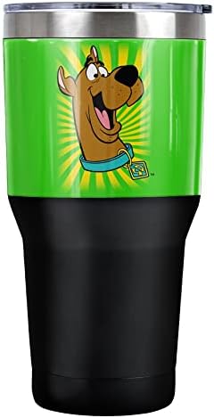 LOGOVISION Scooby-Doo T-Shirt Stainless Steel Tumbler 30 oz Coffee Travel Cup, Vacuum Insulated & Double Wall with Leakproof Sliding Lid
