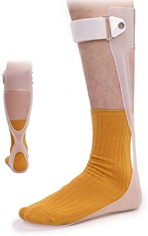 AFO Foot Drop Brace Ankle Foot Orthosis Medical Afo Walking with Shoes for Stroke Hemiplegia Men & Women Left/Right Foot (Medium-Right)