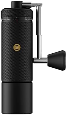 TIMEMORE S3 Manual Coffee Grinder with External Adjustment and Stainless Steel Patented Burr，Hand Coffee Grinder High Presicion Premium Expresso Coffee Grinder Chestnut S3, Black