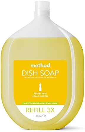 Method Gel Dish Soap, Refill, Lemon Mint, 54 Ounce, 1 pack