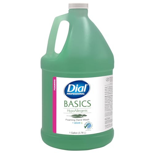Dial Professional Basics Hypoallergenic Foaming Hand Wash, 1 Gallon Refill Bottle, 128 Fl Oz