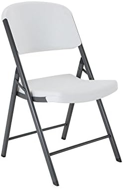 Lifetime 42804 Commercial Grade Folding Chair, 4 Pack, White Granite