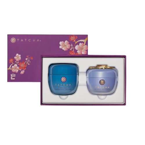 Tatcha Replenishing Nourishment Duo: AM + PM Set, Dewy Skin Cream 1.7 oz & Indigo Overnight Repair Serum 1.7 oz ($164 Value)