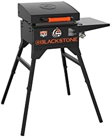 Blackstone On The Go Griddle with Side Shelf, Hood & Leg Stand - Heavy Duty Flat Top Griddle Grill Station for Kitchen, Camping, Camp, Outdoor, Tailgating - 1939