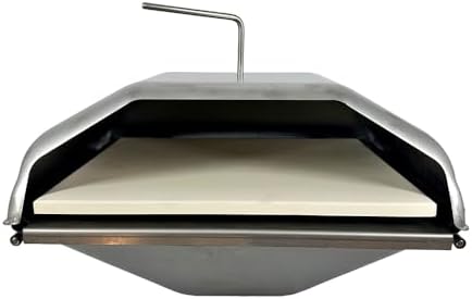 Wood Fired Pizza Oven Attachment for Most Full Sized Pellet Grills - Compatible with GMG, Traeger, Pit Boss, Camp Chef, Rec-Tec, Smoke Hollow and More