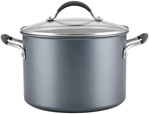 Circulon A1 Series with ScratchDefense Technology Nonstick Induction Stockpot with Lid, 8 Quart, Graphite