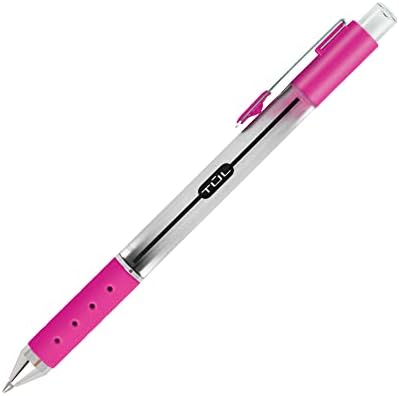 TUL WHJJK Retractable Gel Pens, Bullet Point, 0.7 mm, Gray Barrel, Assorted Standard and Bright Ink Colors, Pack of 14, SG_B01NBW93N6_US