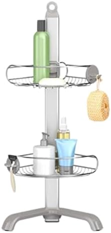 simplehuman Corner Shower Caddy, Stainless Steel and Anodized Aluminum
