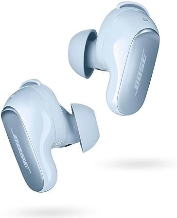 Bose QuietComfort Ultra Wireless Earbuds, Noise Cancelling Earbuds, Bluetooth Earbuds with Spatial Audio and World-Class Noise Cancellation, Moonstone Blue - Limited Edition Color