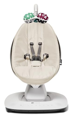 4moms MamaRoo Multi-Motion Baby Swing, Bluetooth Enabled with 5 Unique Motions, Birch
