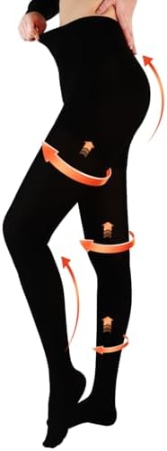 20-30 mmHg Medical Compression Tights for Women, Closed Toe Compression Pantyhose Support Graduated Compression Stockings Leggings Tights for Varicose Veins Edema