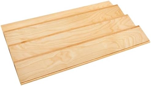 Rev-A-Shelf 3 Tiered Seasoning Organizer for Wooden Kitchen Drawers, Pull Out Spice Rack, 19.75 x 33.15 x 1.74 In, Maple, 4SDI-36-1