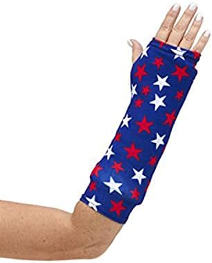 CastCoverz! Designer Arm Cast Cover - USA Stars - Medium Short: 11" Length X 9" Circumference - Removable and Washable - Made in USA