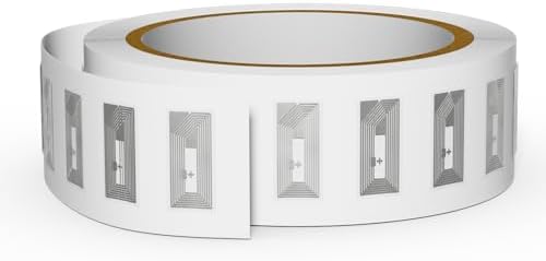 100 PCS NFC Tags Sticker with Original NTAG213 Chip NFC Stickers Clear Adhesive Labels Transparent RFID Tags Rewritable 144 Bytes Memory Work with All NFC-Enabled Smartphones and Devices