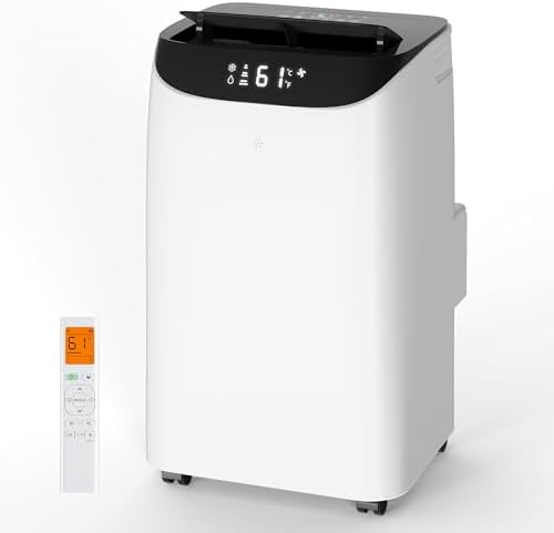 16000BTU Inverter Portable Air Conditioner Cools Up for Rooms 850 Sq. Ft, 3 in 1 Portable AC Unit with Dehumidifier Fan 24H Timer Sleep Mode Function for Large Room Office Temporary Space