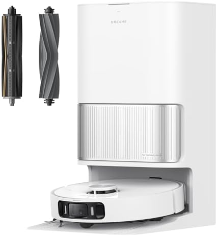 DREAME L40s Ultra AE Robot Vacuum and Mop Combo, 19,000Pa Suction, Self Emptying Dust Box, Flexible Mop & 167℉ Self Cleaning Washboard, Diverse Brush Selection, All-in-One Station, Auto Refill