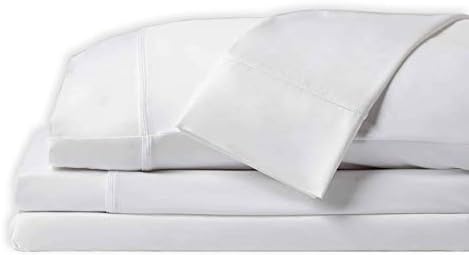 SHEEX - Original Performance Sheets Set (King/California King) Bright White - Cooling Sheets, Moisture Wicking, 1 Flat Cooling Sheet, 1 Fitted Cooling Sheet, 2 Pillow Covers, Wrinkle Free, Sleep Aid