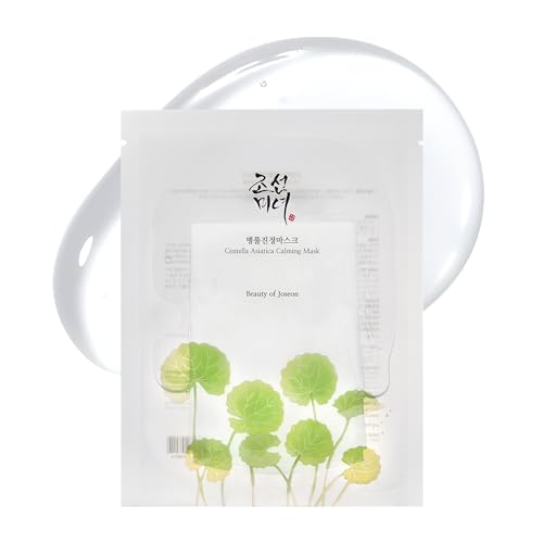 Beauty of Joseon Centella Asiatica Calming Mask Daily Moisturizing Soothing Cica Face Sheet Mask for All Skin Types, Korean Skincare Stuffers for Men Women, 10 sheets