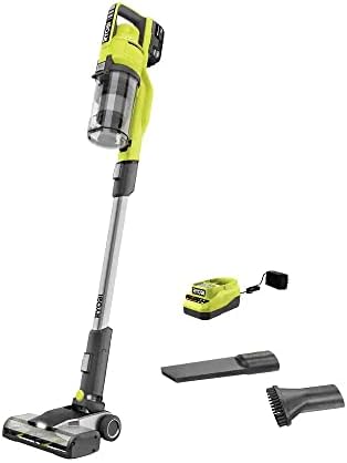 RYOBI Pacroban ONE+ 18V Cordless Stick Vacuum Cleaner Kit with 4.0 Ah Battery and Charger