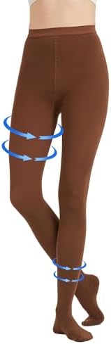AMZAM® Medical Compression Pantyhose for Women & Men, Closed Toe 20-30 mmHg Graduated Compression Stockings Waist High Support Leggings, Support Hose for Varicose Veins, Edema, Post Surgery, Brown 3XL