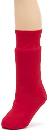 CastCoverz! Fashionable Leg Cast Cover - Real Red - Medium Short - Below The Knee - Protective, Decorative and Washable - Made in USA