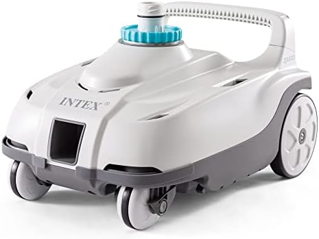 INTEX 28006E ZX100 Pressure-Side Above Ground Automatic Pool Cleaner: For Bigger Pools – Cleans Pool Floor – Removes Debris – Removable Filter Tray – 21ft Tangle Free Hose