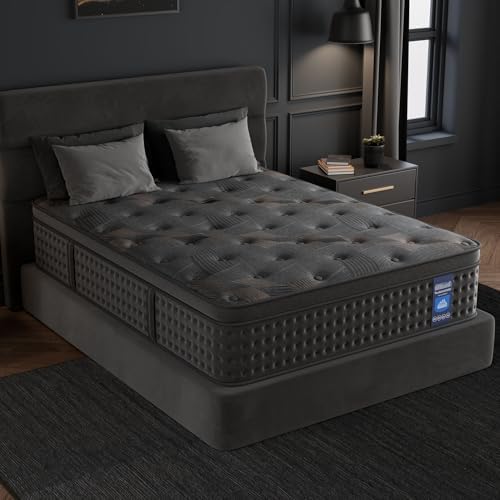 Full Mattress,12 Inch Full Size Hybrid Mattress with Memory Foam and Individual Pocket Spring for Motion Isolation,CertiPUR-US Certified.