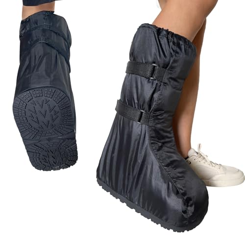 Waterproof Boot Cover for Medical and Orthopedic Boots, Heavy-Duty Non-Slip Sole, Reusable Shoe Protector for Rain, Snow, Beach, Garden, Indoor & Outdoor Use(Small)