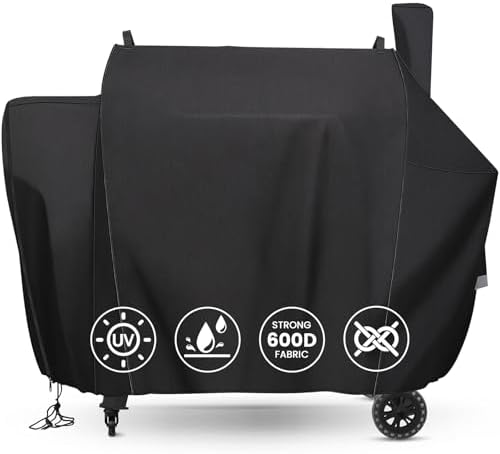 QuliMetal Grill Cover for Pit Boss Competition Series 1600, Pro Series 1600 Elite Wood Pellet Grill, PB1600CS, PB1600PS2, PB1600PSE, 600D Heavy Duty Waterproof Fade Resistant Pit Boss 1600 Grill Cover