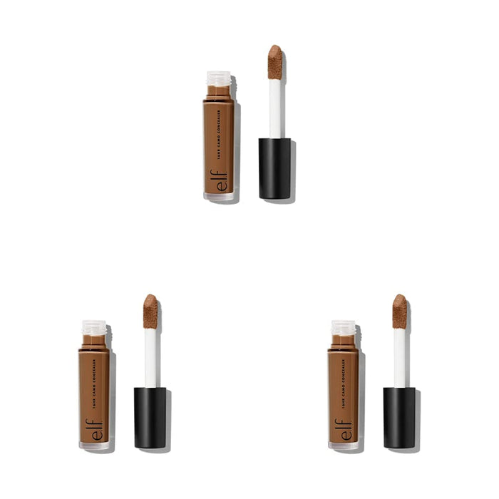 e.l.f. 16HR Camo Concealer, Full Coverage & Highly Pigmented, Matte Finish, Rich Chocolate, 0.203 Fl Oz (6mL) (Pack of 3)