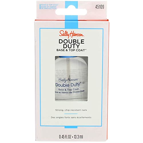 Sally Hansen Double Duty Base & Top Coat 0.45 Ounce (13.3ml) (6 Pack)