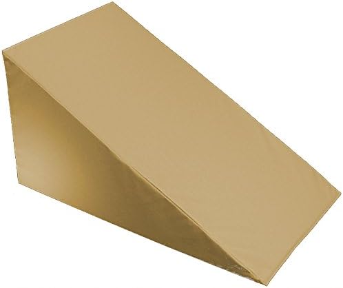 MoonRest 7”, 10”, 12”- inch Foam Bed Wedge Zippered Cover/Pillow Replacement Cover (24" x 24" x 7", Khaki)