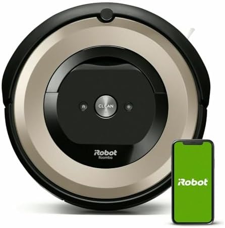 iRobot Roomba E6 (6199) Robot Vacuum - Wi-Fi Connected, Compatible with Alexa, Ideal for Pet Hair, Carpets, Hard, Self-Charging Robotic Vacuum, Sand Dust (Renewed)