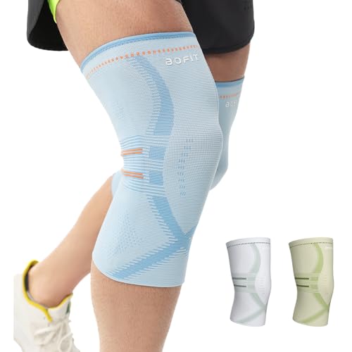 Compression Knee Brace for Women & Men, 2 Pack AOCELL Knee Sleeve Support for Knee Joint Pain Relief, ACL, Meniscus Tear, Arthritis - Breathable for Workout, Running, Gym, Sports, Fitness XXL