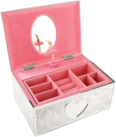 Lenox 6205231 Childhood Memories Musical Ballerina Jewelry Box, Metallic
