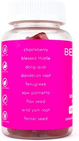 BEARVANA Chest Support Gummies for Women | Workout Enhancement | Berry Flavored | Natural Botanical Blend | Multivitamins | Tone Curves | Boost Confidence | Women’s Fitness Supplement (60 Count)