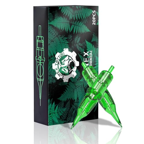 Ambition TREX Cartridges #12 Standard 11RL Disposable Tattoo Needles 11 Round Liner Long Taper 1211RL 20Pcs for Rotary Tattoo Machine Supply