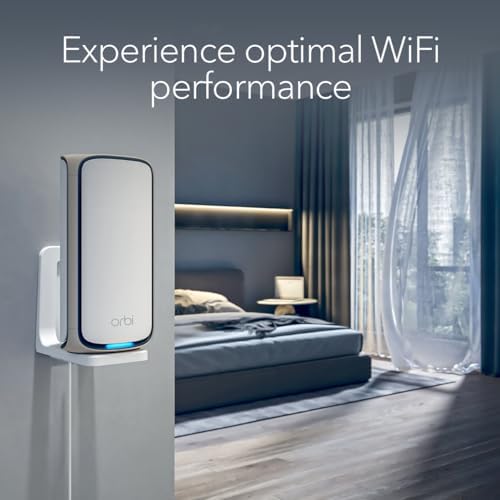 NETGEAR WiFi 7 Wall Mount Kit (RBEWM-10000S) – Compatible with All Orbi WiFi 7 Mesh Systems and Nighthawk WiFi 7 Routers, White