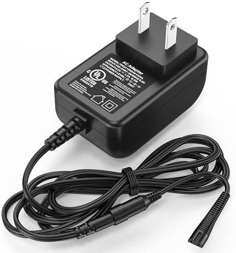 4.5V for BaByliss PRO Shaver FXFS2 Charger Power Cord for BaByliss PRO FXFS2 FX-FS2 Foilfx02 Foil FX02 FXFS2G Cordless Metal Double Foil Shaver Beard Trimmer AC DC Power Adapter Supply