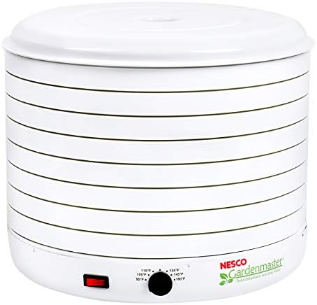Nesco FD-1018A Gardenmaster Pro Food Dehydrator, for Beef Jerky, Fruit, Herbs, and Snacks, 8 Trays, White